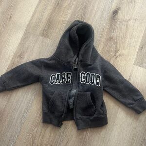Toddler cape cod zip up hoodie